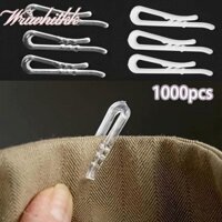 Wriwhitkk22 1000 Chiếc Kẹp Áo Sơ Mi Nhựa, Pin Sơ Mi Trắng Trong Suốt 38 Mm, Nóng Với Chống Trơn Trượt Răng Tất Gói Kẹp Đóng Gói May Đóng Gói