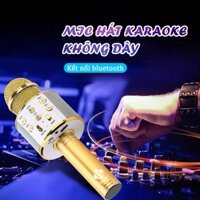 WS-858 Mic Hát Karaoke Bluetooth Không Dây Âm vang Ấm mic hát karaoke cầm tay