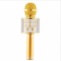 WS 858 Micro Không Dây Chuyên Nghiệp Condenser Mic Hát Karaoke Bluetooth Đứng Đài Phát Thanh Mikrofon Phòng Thu Âm Phòng Thu Ws858