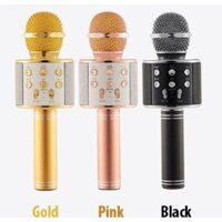 [WS858] Micro Hát Karaoke kiêm loa Bluetooth Không Dây WS 858 Âm vang |KhanhSky