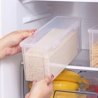 Wsanguicj3949 Hộp Bảo Quản Mì Bằng Nhựa Hình Chữ Nhật Tủ Lạnh Hộp Bảo Quản Thực Phẩm Có Nắp Nhà Bếp Đa Hạt Thực Phẩm Hộp Kín