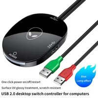 Wss Máy Tính Để Bàn Công Tắc Đèn LED PC Bo Mạch Chủ Bên Ngoài Khởi Động Nút Nguồn Cáp Nối Dài Cho Văn Phòng Gia Đình 2.0 USB Adapter Mới