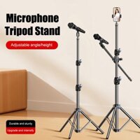 Wss Micro Boom Tripod Chân Đế 1.7 2.1M Mic Chân Đế 66CM Tay Chữ Thập Có Kẹp Và Giá Đỡ Điện Thoại Cho Iphone Samsung Xiaomi Mới