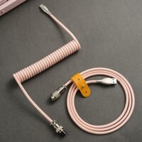 Wss USB A To Type C Cho Bàn Phím Chơi Game Cơ Dây Đôi Tay Với GX16 Aviator Có Thể Tháo Rời Cáp Điện Cuộn Dây Mới