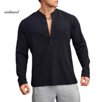 Wt Nam Casual Top Sweatpants Phù hợp với Áo thun nam dài tay cơ bắp cho phòng tập thể dục Thể dục và mặc đường phố Áo thun thể thao sành điệu cho các hoạt động thể thao hàng ngày