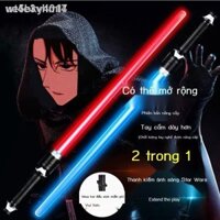 ☸wt4e3vhml7Kiếm ánh sáng , Đồ chơi kiếm nhựa Katana - có đèn và âm thanh tặng kèm pin ( ẢNH TỰ CHỤP)-RG