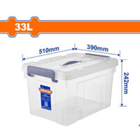 WTB2335 WADFOW Thùng đựng đồ nhựa trong 33L