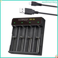 Wu Universal USB 18650 Sạc Cho 18650 18700 18500 Pin Đế Sạc Với Nhiều Bảo Vệ An Ninh