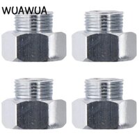 WUAWUA  4 Bộ chuyển đổi đường nước 1 / 2 đến 3 / 8, Bộ chuyển đổi ống nước bằng thép không gỉ có đệm cao su, Vòi nối ống có thể tháo rời chống rò rỉ