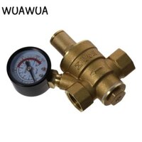 WUAWUA Bộ điều chỉnh áp suất nước , Van giảm áp bằng đồng thau DN15 G1 / 2, 1 / 2 ” Chủ đề 3 / 4 ” Npt Van giảm áp suất nước có thể điều chỉnh