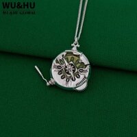 WU&HU Vòng cổ đồng hồ bấm giờ , Mặt dây chuyền lạ mắt bằng đồng, Phụ kiện Cosplay Arcane Quà tặng kỷ niệm cho trò chơi Lol Tv 2