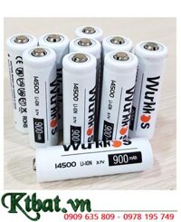 WƯKKOS 14500 Lithium 3.7v, Pin sạc Lithium Li-ion 3.7v WƯKKOS 14500 (900mAh) chính hãng