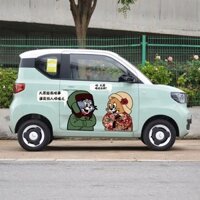 Wuling Hongguang MINI Xe Miếng Dán Macaron Phong Cách Đông Bắc Mèo Chuột Kem MINI Xe Dán Tom Cat 25.2.16