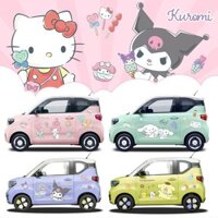 Wuling Miniev, Nhãn dán ô tô hoạt hình, Nhãn dán trang trí Cinnamoroll Melody Kuromi