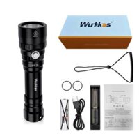 Wurkkos Đèn Lặn WK20 Đèn Pin Lặn Bình Dưỡng Khí Chống Nước IPX8 Cree XPL Đèn LED Trắng Ấm 3000K 5 Chế Độ 1000 Lumens Pin 18650