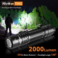 Wurkkos TD02 SST40 LED 6000-6500K 18650 sạc 2000 lumens Đèn pin EDC