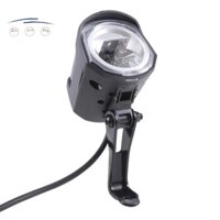 Wuxing 36V 48V EBike Đèn Xe Tay Ga 2 Trong 1 Có Sừng Xe Đạp Điện LED Đèn Pha Trước Dễ Dàng Sử Dụng