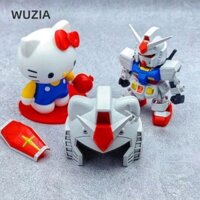 WUZIA Bộ nhà để xe Hello Kitty, Mẫu lắp ráp Hello Kitty thủ công trang trí, Đồ chơi tinh tế Màu đỏ / Hồng Tượng Hello Kitty