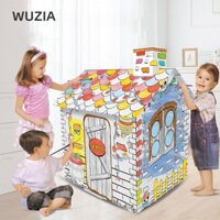 Wuzia DIY Doodle Tông, Nhà Tranh Graffiti DIY Lắp Ráp, Giấy Handmade Tranh Giáo Dục Đồ Chơi Cho Trẻ Em