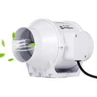 WXX 4 Inch Mute Light Duct Exhaust Fan, Strong Waterproof Exhaust Fan in Kitchen, Low Energy Exhaust Fan in Bathroom