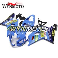 WYNMOTO Motorcycle Sky Blue Pattern Body Kit For Suzuki GSXR 600-750 K4 04 05 2004 2005 Sportbike ABS Plastic Injection Fairings