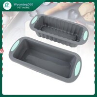 Wyoming060 Baking Bread Pan Non Non Stick Lớp phủ nhiệt độ cao dễ dàng giải phóng silicone ổ giả an toàn đa chức năng cho bánh mì thịt
