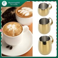 Wyoming060 Cà phê Sữa Bình tạo bọt bằng thép không gỉ Cappuccino Latte Art Jug Golden