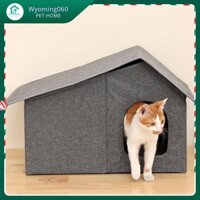 Wyoming060 Nhà mèo ngoài trời Chống nước Chứng minh thời tiết chống lại nơi trú ẩn có thể gập lại rộng rãi cho tất cả các mùa