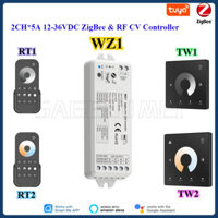Wz1 ZigBee Tuya 2CH * 5A Bộ điều khiển LED điều chỉnh độ sáng RF không dây DC 12-24V 36V cho đèn LED dải nhiệt độ màu đơn
