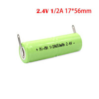 X 2 2.4V Bộ Pin Sạc 1/2A Pin Ni-Mh Với Tấm Hàn Cho Điện, Dao Cạo Râu, Bàn Chải Đánh Răng