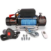 X-BULL 12V Synthetic Rope Electric Winch 13000 lb Load Capacity