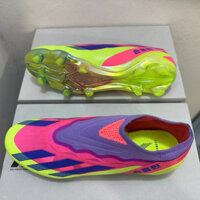 X Điên nhanh. 1 Giày bóng đá nam không dây FG 39-45, chống trượt, chắc chắn, giày ngoài trời đan 5ZDX