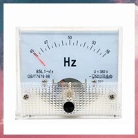 (X J B F) 85L1-HZ Loại con trỏ vuông AC 380V Bảng điều khiển tương tự Máy đo tần số Máy đo chỉ báo Hertz 45-55Hz 65x65mm