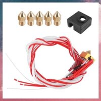 (X J B F) Bộ máy đùn máy in 3D lắp ráp Mk8 Hot End Kit cho 3 / 3 Pro có khối sưởi bằng nhôm, vòi phun 1,75Mm, 0,4Mm