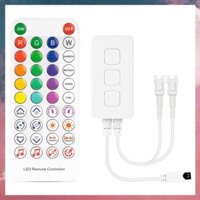 (X J B F) SP611E WS2812B WS28111 Bộ điều khiển dải đèn LED âm nhạc Bluetooth IR38 Phím Ứng dụng từ xa để chiếu sáng LED có thể địa chỉ DC5V-24V