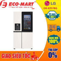 X257BG Tủ lạnh LG Inverter 635 Lít Side By Side InstaView Door-in-Door GR-X257BG (Có giao lắp miễn phí tại Hà Nội)