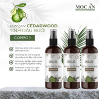 X3BCE120 - Combo 3 Chai Xịt Tinh Dầu Vỏ Bưởi Da Xanh & Tinh Dầu Gỗ Tuyết Tùng Mộc Ân Haircare 120ml