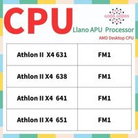 X4 631 X4 638 X4 641 X4 651 AMD Llano APU Bộ xử lý Ổ cắm CPU để bàn FM1 905Pin