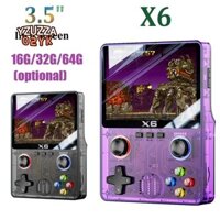 X6 Retro Máy Chơi Game 3.5 Inch Màn Hình IPS Di Động Cầm Tay Chơi Game Retro Arcade Hỗ Trợ 11 Giả Lập Quà Tặng Trẻ Em