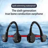 X6 Swimming Bone Conduction Headphones Bluetooth Earphone TWS 32GB MP3 Music Player IPX68 Waterproof Earbuds Fitness Sport Headset