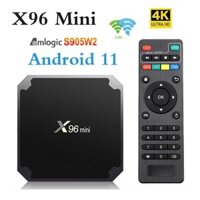 X96 mini android 11.0 smart tv box amlogic s905 w2 quad core 2gb 16gb dual wifi media player. 5gxe