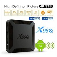 X96q Android 10 TV Box Allwinner H313 2GB 16GB 2.4GHz WiFi 4K Media Player Google Gaming 3D Video Smart TV Set Top Box Pk H96max