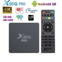 X96q pro tv box 2023 android 10.0 allwinner h313 quad core 2.4g wifi hdr10 4k 2gb 16gb nhiều trình phát đa phương tiện h. 250 m