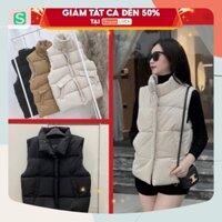 Xả Áo gile ,gile nữ,gile phao nữ, gile nhung lỳ, áo mặc được 2 mặt , chất nhung lỳ mềm mịn , hàng 1 SZ 40-55kg