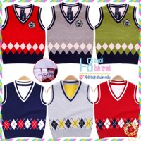 (Xả) Áo len gi lê cho bé áo len gile trẻ em len 3 lỗ bé trai in hình ngộ nghĩnh mẫu mới 2024 (1/3)
