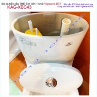 Xả bàn cầu trẻ em Viglacer BTE KAG-XBC43, Bộ ruột cho bồn cầu BTE viglacera trọn bộ