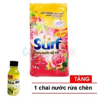 Xà bông bột giặt đồ Surf - Bột giặt surf 5.5kg Tặng 1 chai nước rửa chén