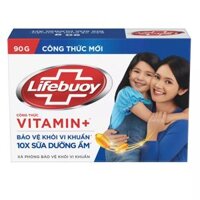 Xà bông cục chăm sóc da Lifebuoy hộp 90g (1 Cái)