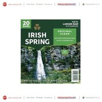 Xà bông cục Irish Spring Deodorant Soap Original - Pack 20 bar