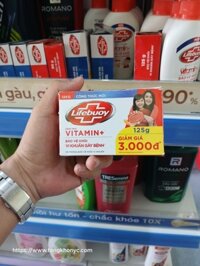 Xà bông cục Lifebuoy 125g đỏ